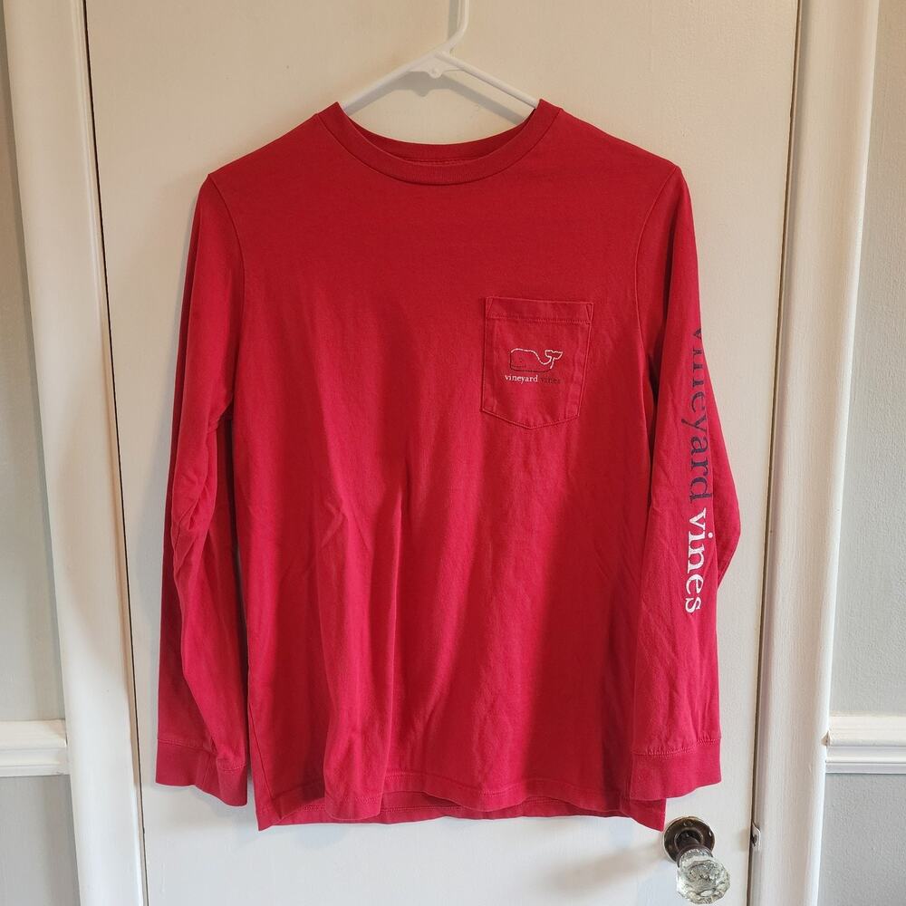 Vineyard Vines Youth Large 16 Long Sleeved T-Shirt Boys Girls Front Pocket
